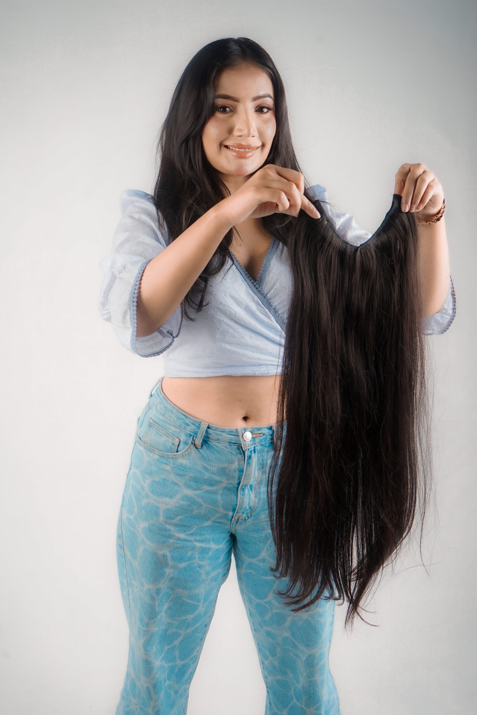Feather tip hair extention